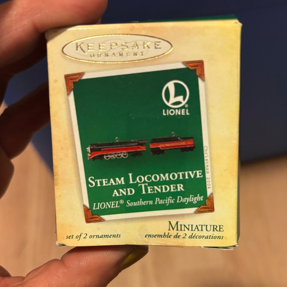 Hallmark miniature collection Steam locomotive and tender series
